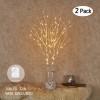 Hairui Lighted Willow Branches Battery Operated Home Mantle Christmas Decor