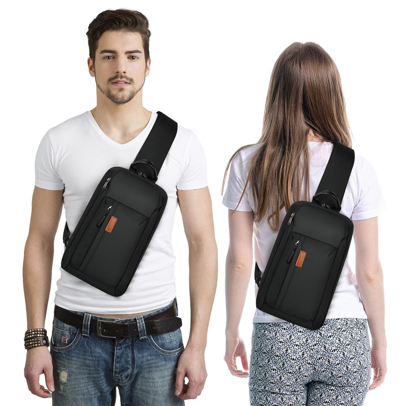 Large Sling Bag for Men Lightweight Waterproof Crossbody Bag Travel