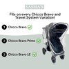 Rain Cover for Chicco Bravo Trio & Primo Travel Systems