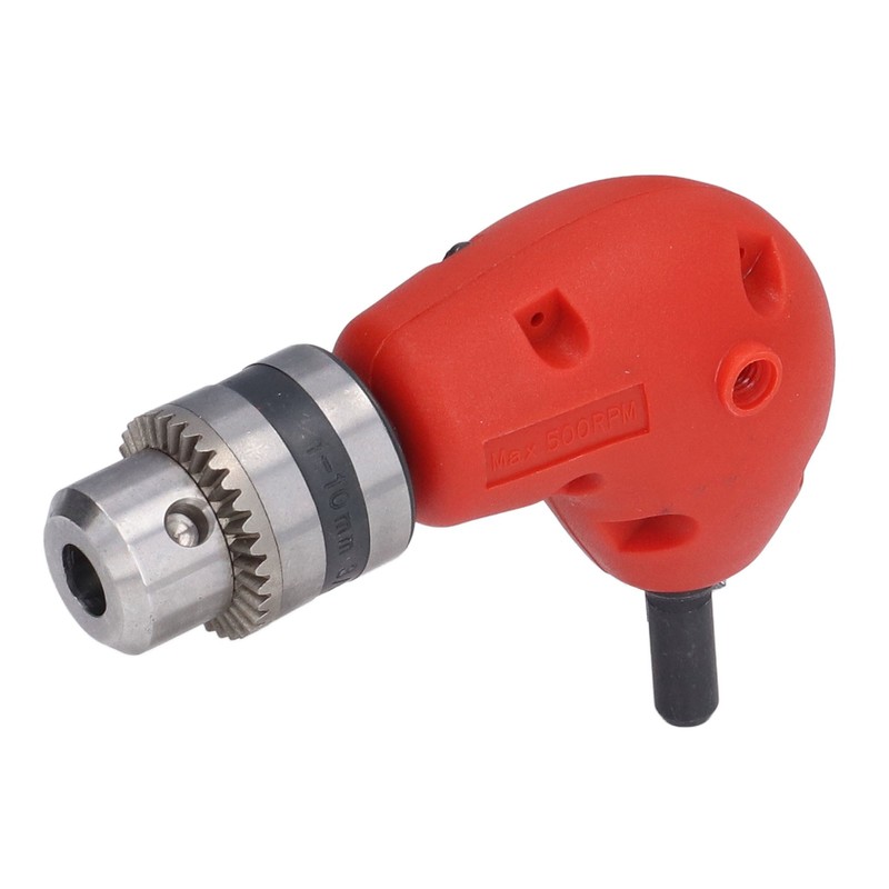 90° Angle Adapter Round Shank 9.5mm Electric Drill Chuck Attachment