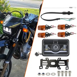 Motoparty LED Headlight Kit for Suzuki DR-650 with Front and Rear Turn Signal Light