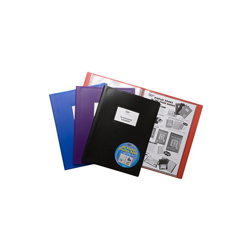 Tiger A4 flexicover 40 pocket display book presentation folder -
