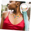 SAFIGLE Pcs Sturdy Material Women's Necklace Boho Style Beaded Necklace