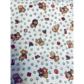 Manes VTG MANES Christmas Critters Toss Bunny Dog Squirrel Cat Mouse Toys & Holly BTFQ