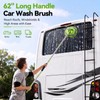 62" Car Wash Brush with Long Handle, 6Pcs Car Wash