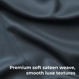 Cariloha Resort 2-Piece Sateen Pillowcase Set | Blue Lagoon | Standard | Viscose Material | Breathable and Cooling Pillowcases for Hot Sleepers