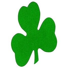 Printed Shamrock Cutout Party Accessory (1 count) (1/Pkg)