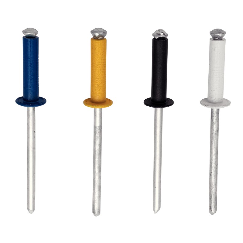 Rapid Blind Rivets Coloured Diameter 4.8 mm 9-12 mm Clamping