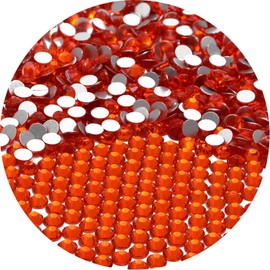 NCB 3000pcs Flatback Round Glass Nail Art Rhinestones Crystal for DIY Making Accessories Shoes, Clothes, Face Art, Bags, Manicure (Hyacinth, SS6 3000pcs)