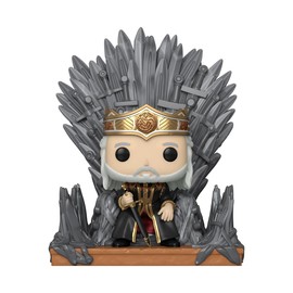 Funko POP! Deluxe: House of The Dragon - King Viserys Targaryen On Throne - Vinyl-Sammelfigur - Geschenkidee - Offizielle Handelswaren - Spielzeug Für Kinder Und Erwachsene - TV Fans