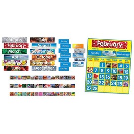 Scholastic Photo Calendar Bulletin Board (TF8019), Clear
