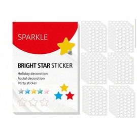 800 Pieces, Holiday and Party Decorations, Pimple Patch Star Stickers Multi-Color (White)