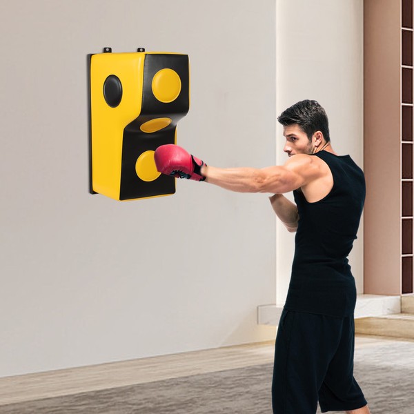 Wall Mount Punching Bag, Boxing Training Equipment for Hooks Uppercut
