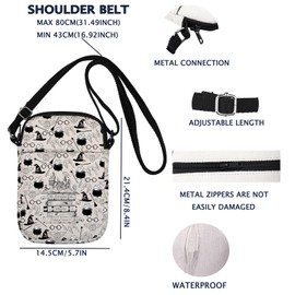 Wizard Book Crossbody Bag Wizard Inspired Gift Wizard Book And Wand Canvas Bag (POTIONS CB CA)