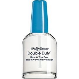 Sally Hansen Double Duty™, capa base y superior, secado rápido, larga duración, brillo sin rayas, esmalte de uñas transparente