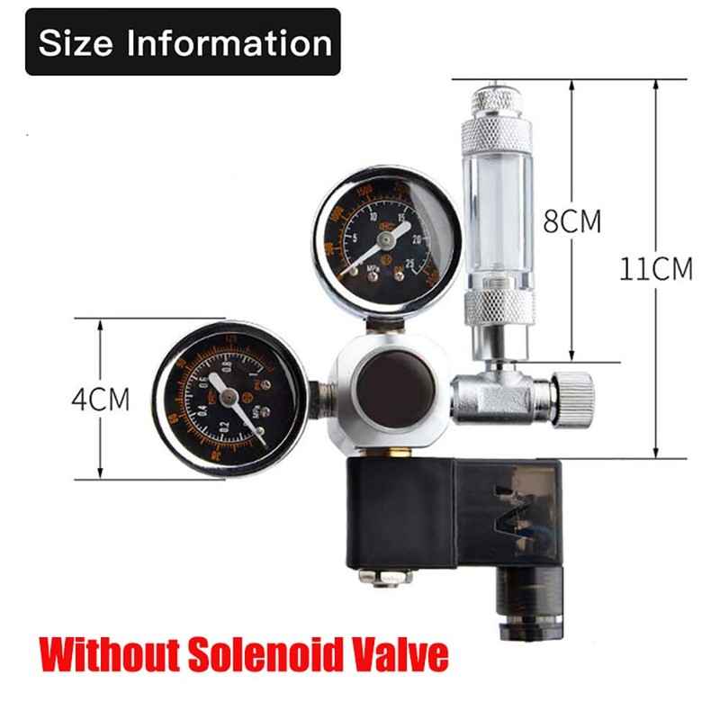 Fish Tank CO2 Regulator, Adjustable Pressure Aquatic Plant CO2 System