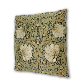 Art Fan-Design Cushion Cover William Morris Pimpernel Vintage Set of 2 Square Throw Pillow Case Sham Home for Sofa Chair Couch/Bedroom Decorative Pillowcases
