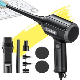 Svinkal Compressed air Duster Electric 500W, Canned air Replacement, 40000RPM Air Blower, Stepless Speed, an AC dust Blower with 6ounces of Blowing Power for Computer Keyboards etc Electronic Duster
