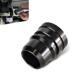 leechio Blow Off Valve Mod Plug, Metal Rust-proof High Temperature Resistant Pressure Relief Valve Plug, Fuel System Exhaust Valve Part, Compatible with 13-21 Ford F150 Ecoboost 3.5l 2.7l VTA (Black)