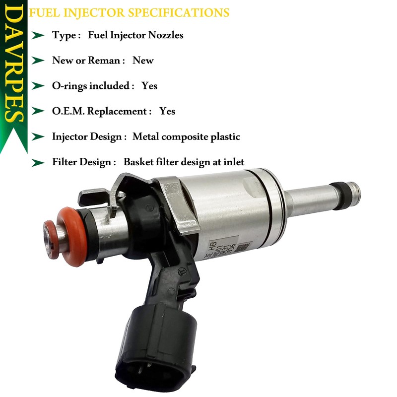 DAVRPES 6PCS BL3E-HB Fuel Injector Fuel Spray Nozzle 6 Holes