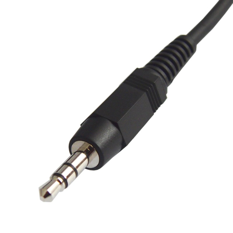 オーディオ変換ケーブル φ3.5mm ステレオミニプラグ(オス) - φ6.3mm ステレオ標準プラグ(オス) 1m VM-SS-1m