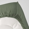 douceur d'intérieur, Fitted Sheet (140 x 190 cm) Angelia Khaki,
