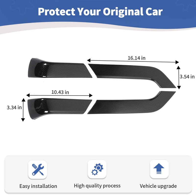 RT-TCZ for Silverado Carbon Fiber Inner Door Handle Panel Trim