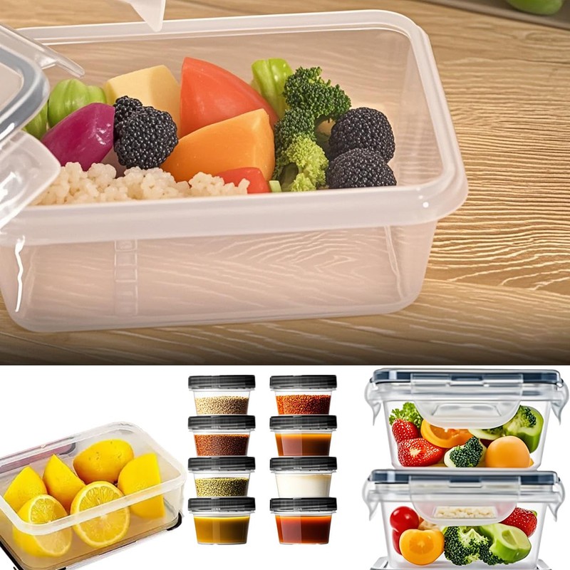 Pro 24-Piece Food Storage Containers Set | Airtight, Leakproof &