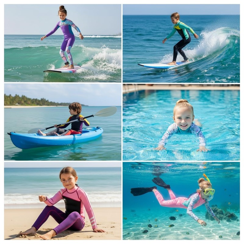 Gogokids Muta a maniche lunghe per bambini, in neoprene, 2,5
