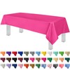 Hot Pink 6 Pack Premium Disposable Plastic Tablecloth 54 Inch.