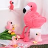Skylety 18 Inches Flamingo Stuffed Animal with 4 Babies Plush
