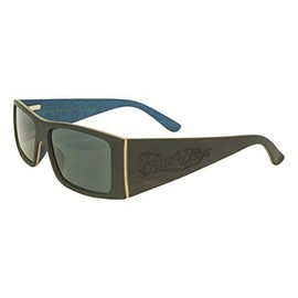 Black Flys Wood Detector Fly Sunglasses - Black/Blue - Polarized