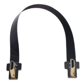 Xiwai CYFPV Cable plano dual HDMI tipo A macho a macho HDTV FPC de 90 grados para FPV HDTV multicopter fotografía aérea (0,5 m)