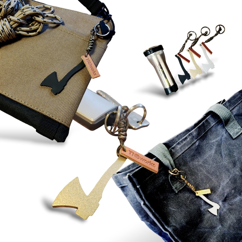 TNBworks My Axe Key Chain Key Ring, Silver
