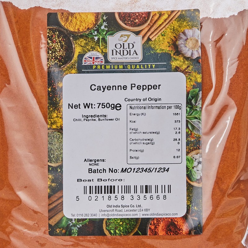Old India Cayenne Pepper 750 g