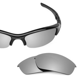 Revant Replacement Lenses for Oakley Flak Jacket sunglasses, UV Protection, Anti-Scratch and Impact Resistant, Polarized Titanium Mirrored