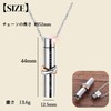 SCGEHA Cremation Pendant Necklace Waterproof Memorial Pendant Pet Stainless Steel,