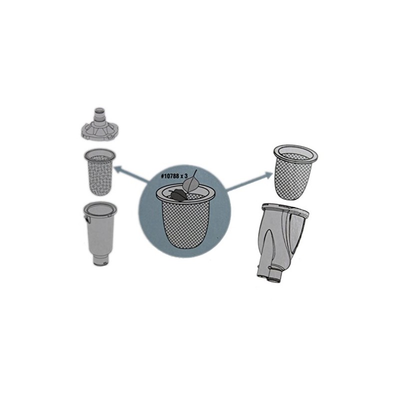 Intex 25005 Vacuum Debris Bag Replacement Part w/Ring for 28003