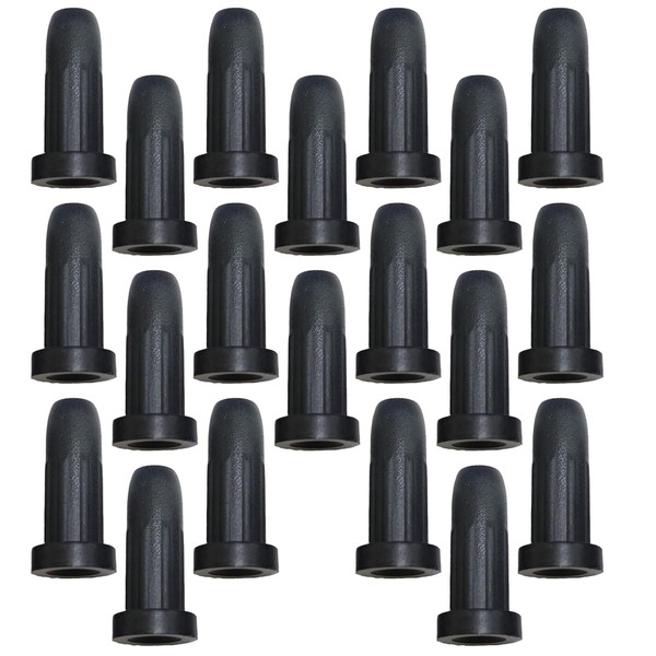 20Pcs Caster Socket Sleeve Round Inserts Caps, Anti-Slip Mounting Stem