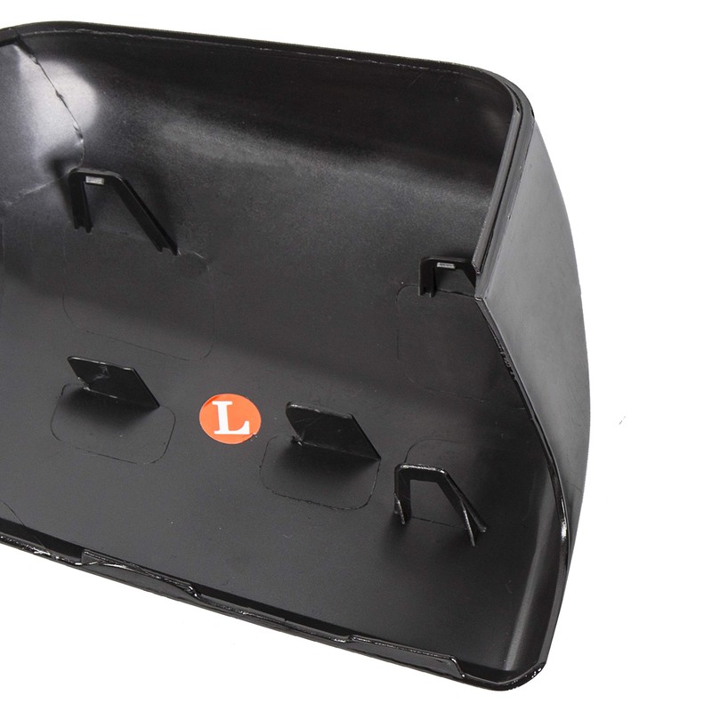 ECOTRIC Top Half Upper Driver/Passenger Side View Gloss Black Mirror