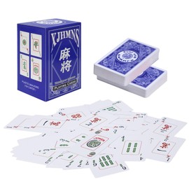 XJHMNS American Mahjong Playing Cards, Large Print Mahjong Cards, 2025 Edition, Waterproof Game Set