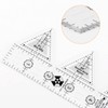 HARFINGTON 60 Degree Double Strip Quilting Template Ruler for Sewing,