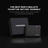 VANNANBA - Carteras plegables de piel para hombre con 14