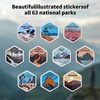ALEXPRE 63 National Parks Water Bottle with Water Proof Stickers,32