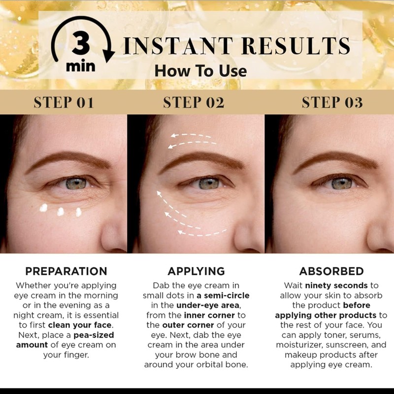 LPH LAB Temporary Eye Tightener Eye Cream, Instant Reduces Under-Eye