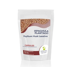 Ispaghula Plantago Psyllium Capsules – Natural Fiber Supplement for Digestive Health & Regularity - 180 Capsules