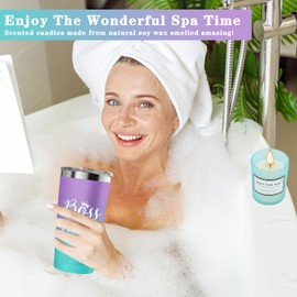 Boss Lady Gifts for Women, Best Boss Day Gifts for women with 20 OZ Stainless Steel Insulated Mug Canvas Tote Bag Makeup Bag Acrylic Decor, Boss Gift for Birthday Christmas