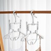 Ciieeo 2 Pcs Foldable Hanger with Hood Clip Hanger Parker