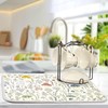 Cute Mushroom Wild Plant Dish Drying Mat for Kitchen Counter