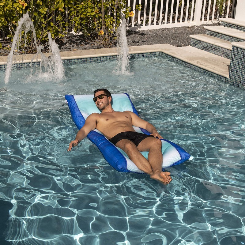 Big Joe Kona No Inflation Needed Pool Lounger with Headrest,